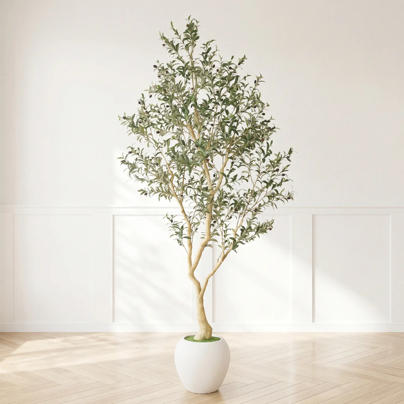 8.2FT Artificial Olive Tree With Big Decorative by HouseOfZazla