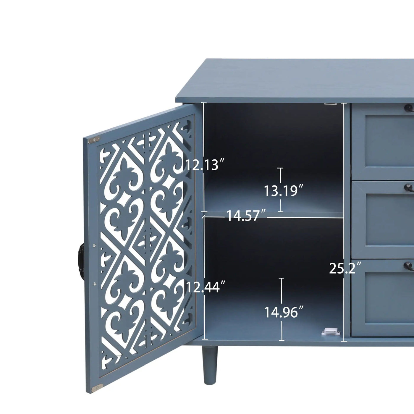 2 Door 3 Drawer Cabinet by HouseOfZazla
