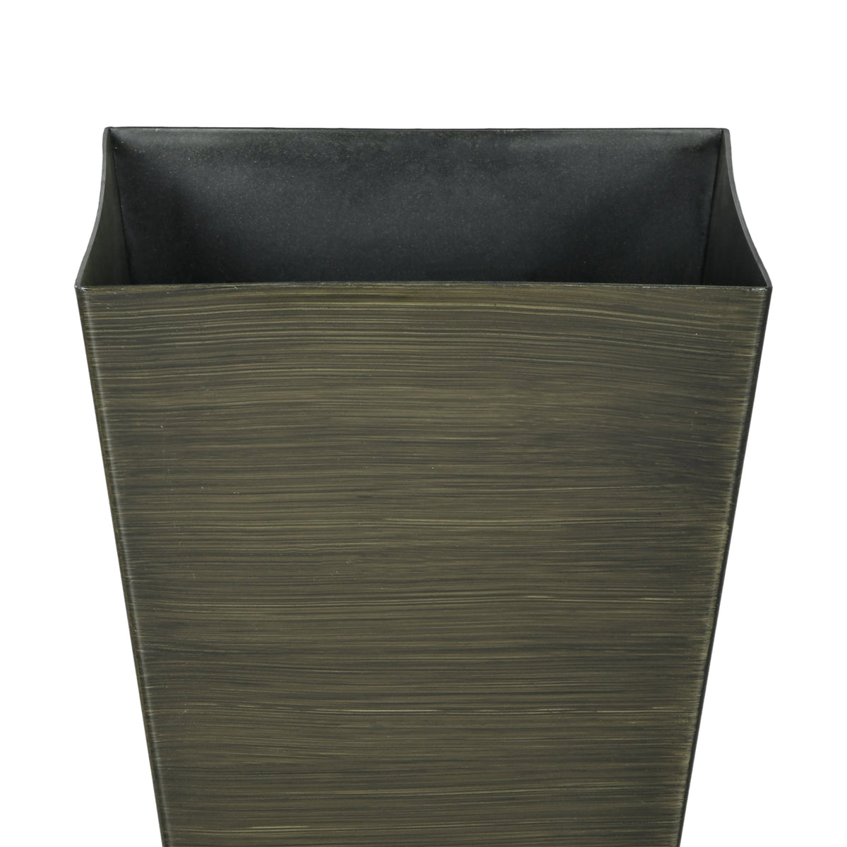28" Tall Outdoor Planters Set of 3 with Wood Grain Design - Polypropylene, photo 9 of 9