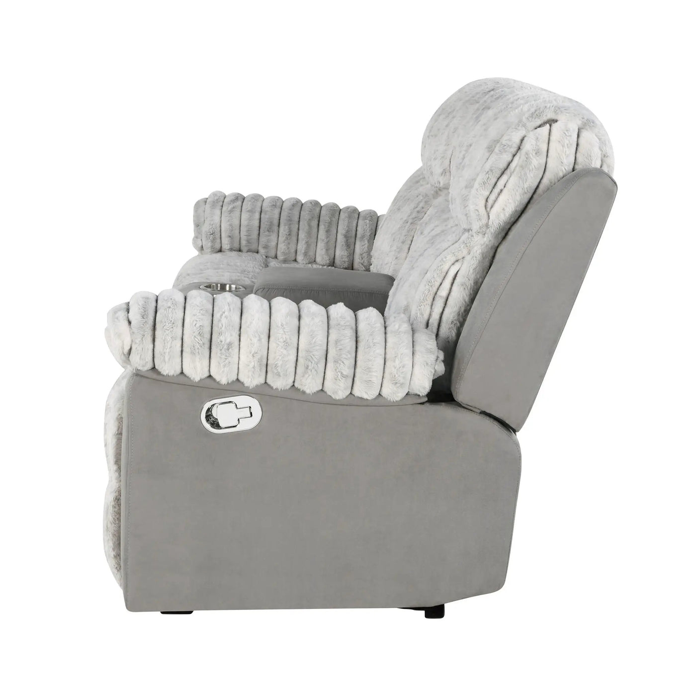 Bruni - Console Reclining Loveseat With Manual Recline by HouseOfZazla