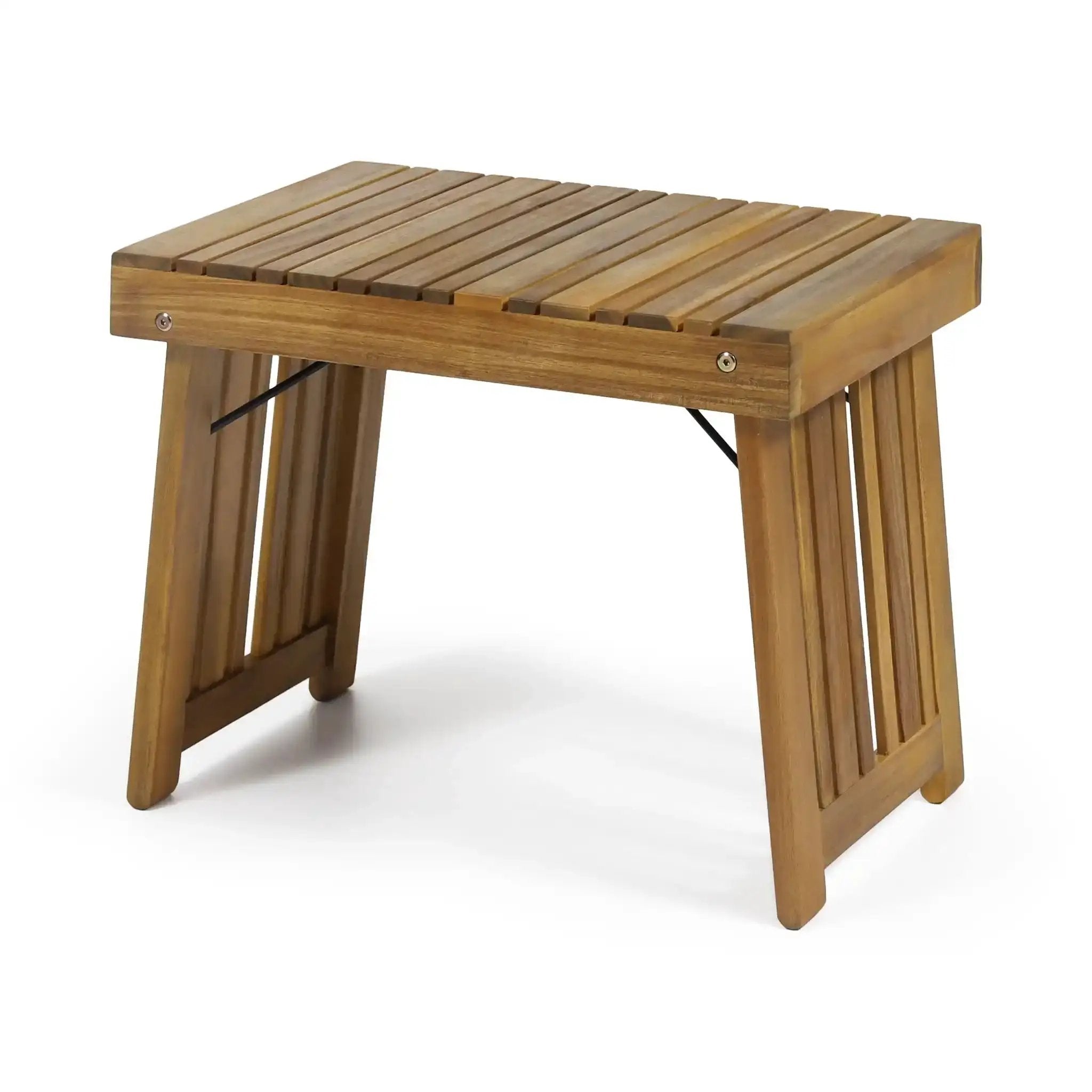 Temptation Outdoor Foldable Side Table With Slat Design by HouseOfZazla