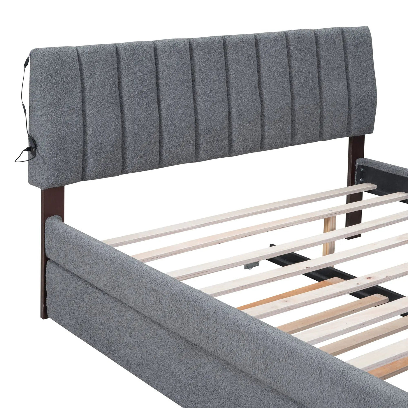 Upholstered Platform Bed With Trundle by HouseOfZazla