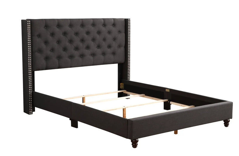 Nailhead Bed Transitional Vibrant by Unique Piece Furniture
