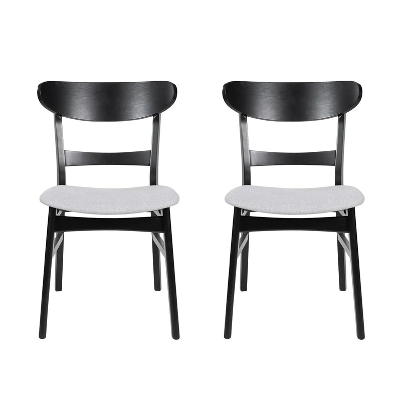 Mid Century Dining Chairs With Cushioned Seats And Wood Frame (Set of 2) by HouseOfZazla