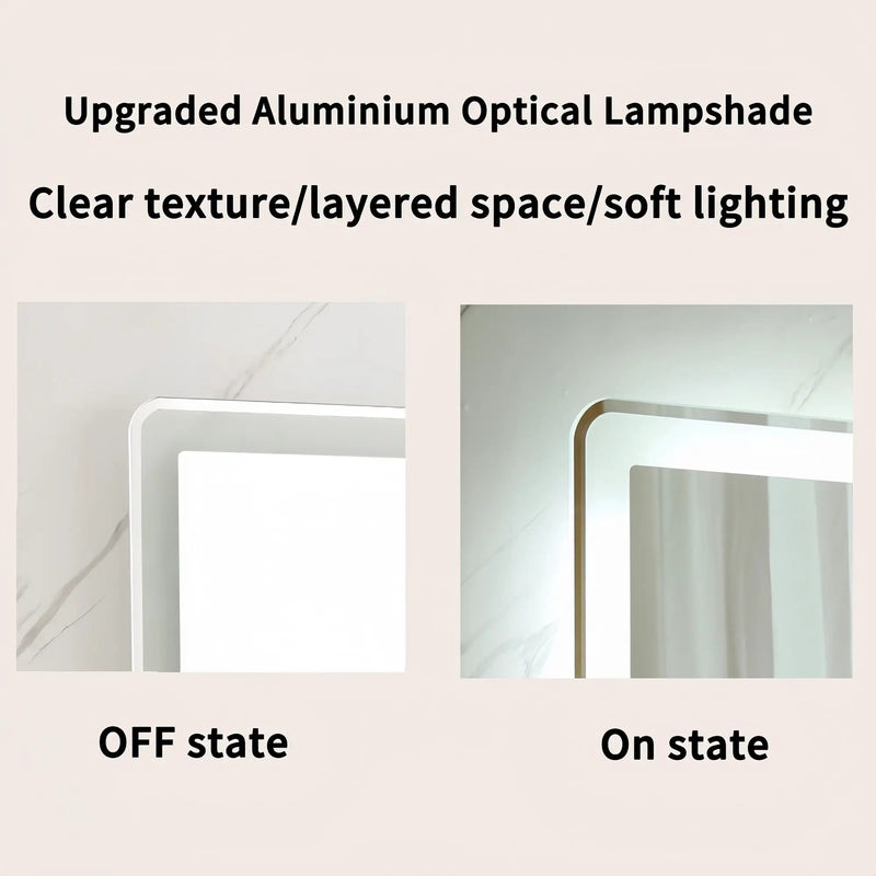 40x32 Inch LED Bathroom Mirror Vanity Mirrors by HouseOfZazla