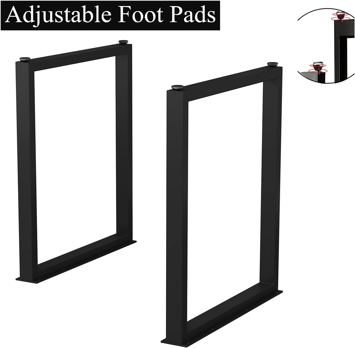 Heavy-Duty Metal Table Legs with Cast Iron Construction - Black, photo 4 of 10