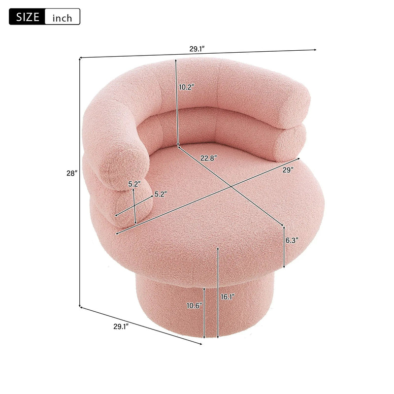 Round Swivel Accent Chair For Living Room by HouseOfZazla