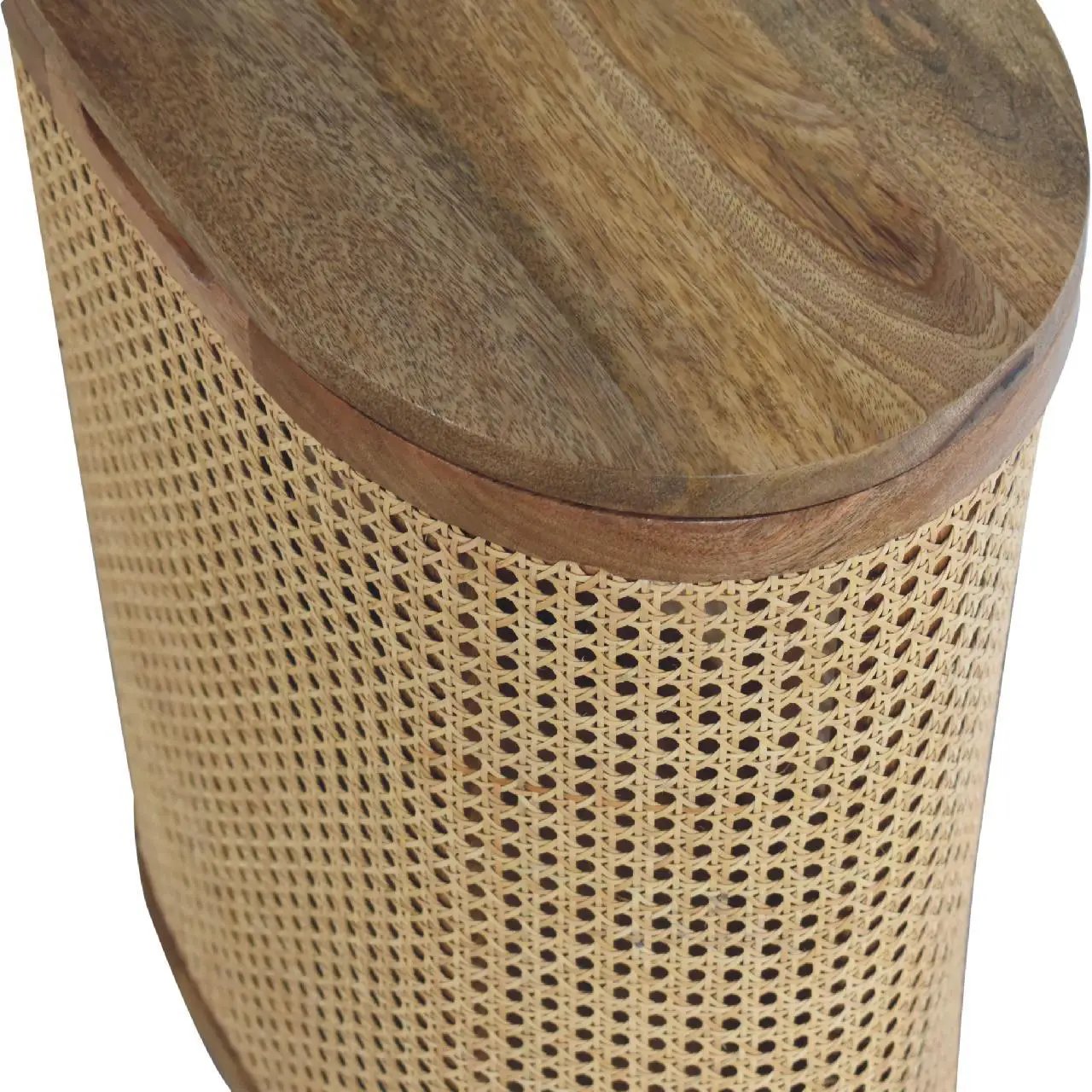 Larissa - Lid Up, Storage Stool - Oak by HouseOfZazla