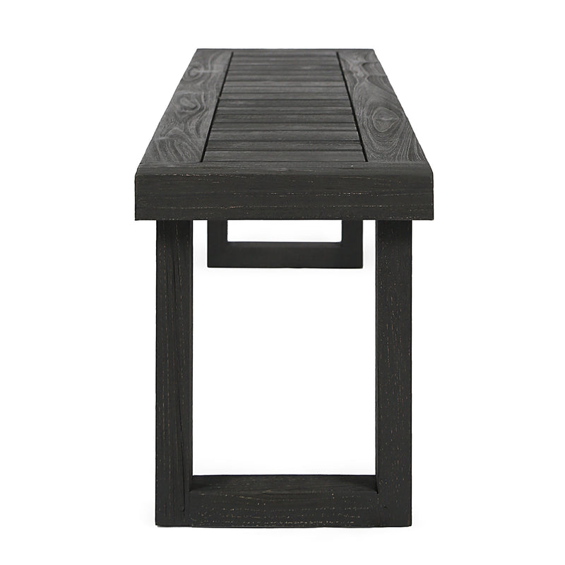 2-Piece Solid Acacia Wood Outdoor Dining Set, photo 9 of 10