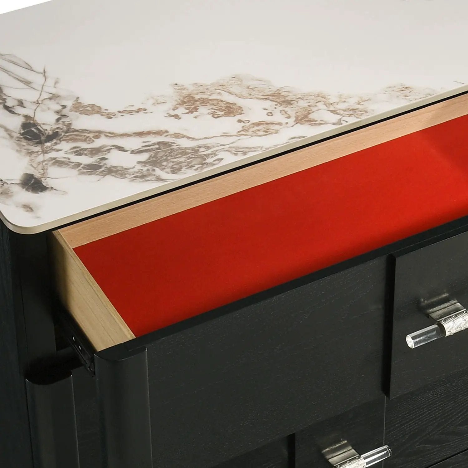Opel - 5 Drawer Chest - Black by HouseOfZazla