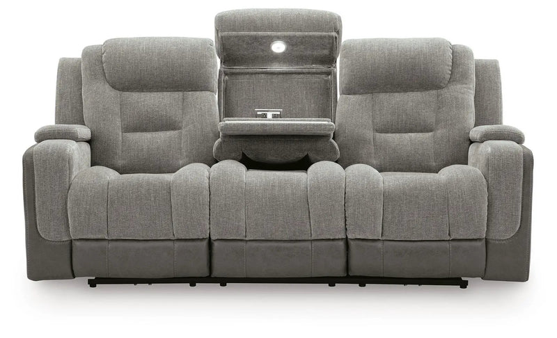 Mixed Motion - Power Reclining Sofa With Adjustable Headrest by Unique Piece Furniture