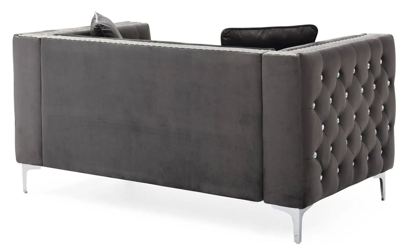 Elegant Track Arm Loveseat by HouseOfZazla