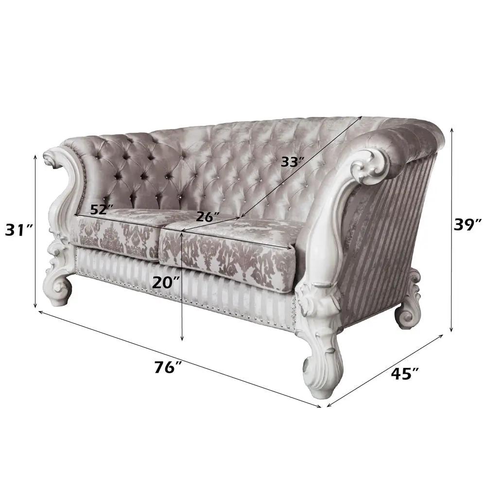 Versailles - Loveseat With 5 Pillows by Unique Piece Furniture