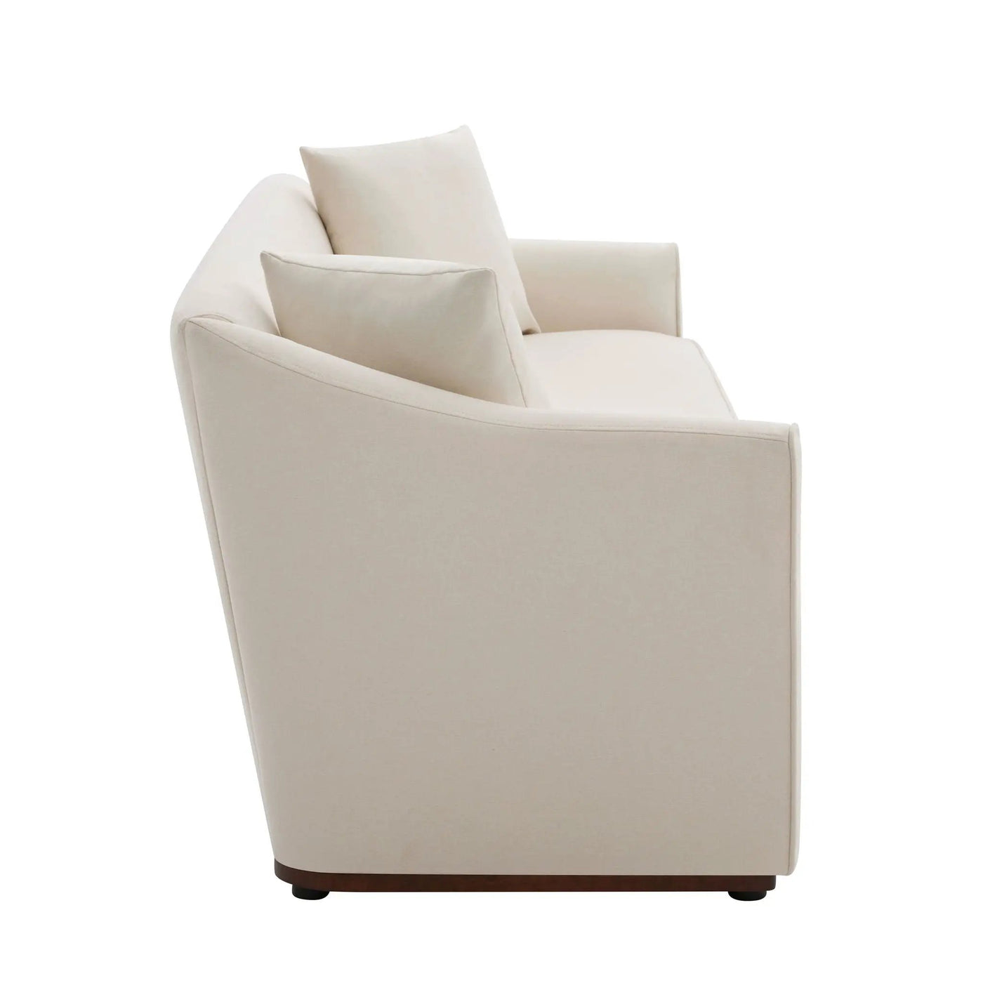 3 Seater Sofa With Wrap Around Armrests And Throw Pillows by HouseOfZazla