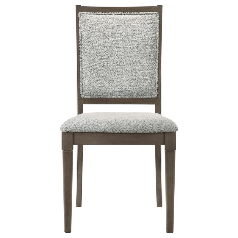 Perkins - Upholstered Dining Side Chair (Set of 2) - Dark Brown by HouseOfZazla