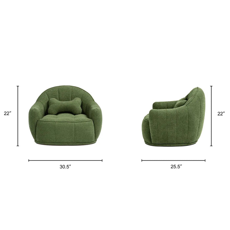 Louie 30.5" Dog Sofa Bed, Medium, Moss by HouseOfZazla
