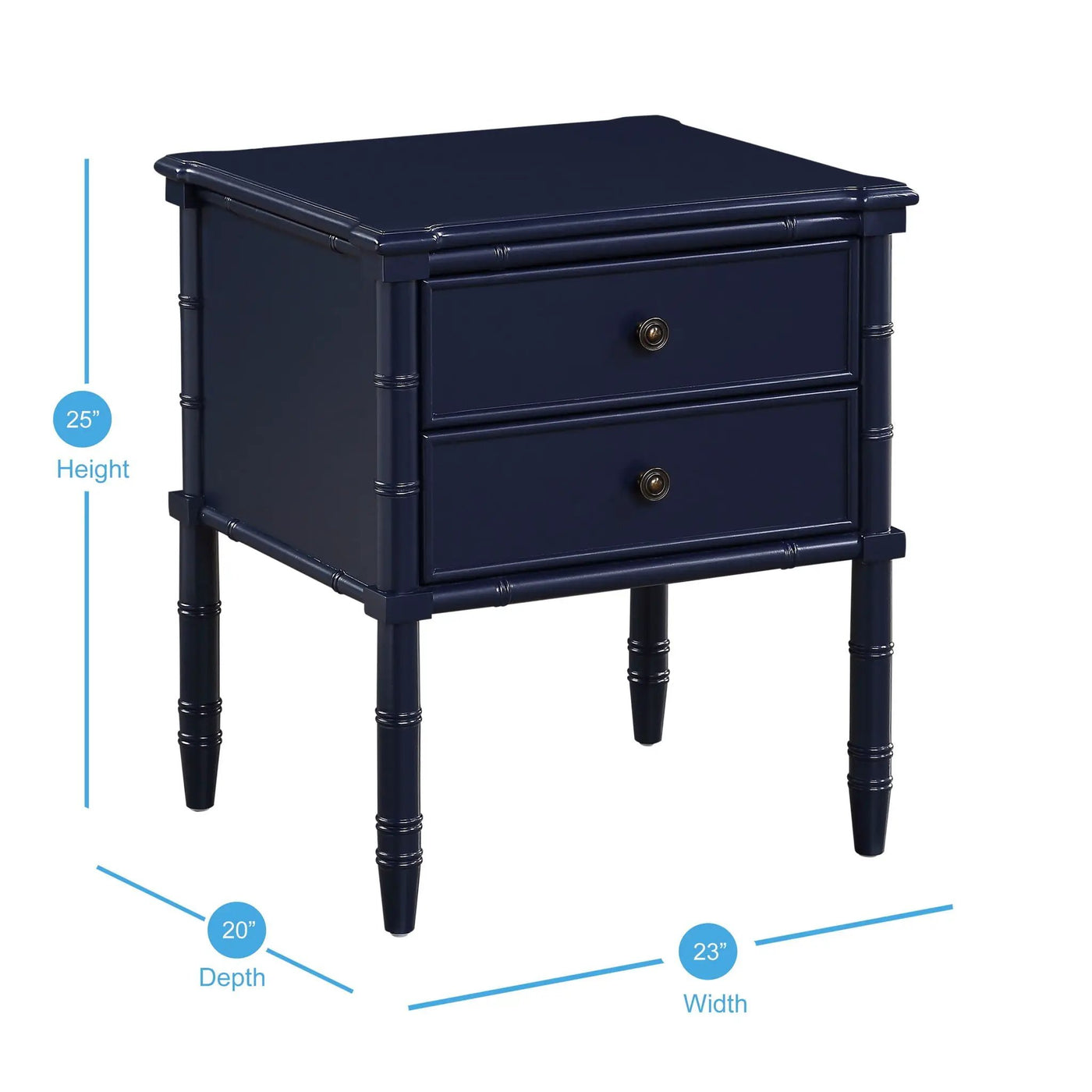 Emmett - 2 Drawer Nightstand by HouseOfZazla