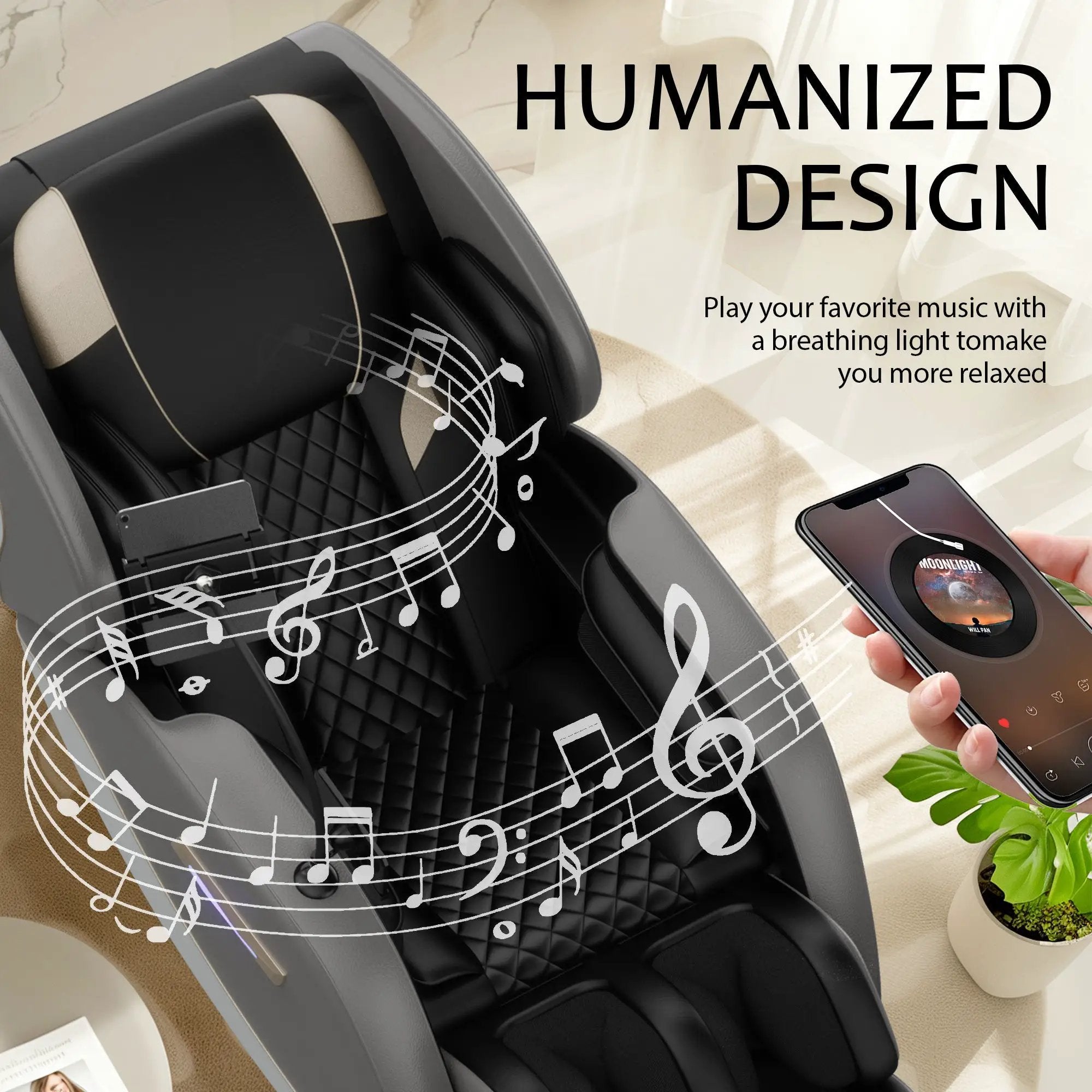 Massage Chair Recliner with Zero Gravity and Full Body Air Pressure by HouseOfZazla