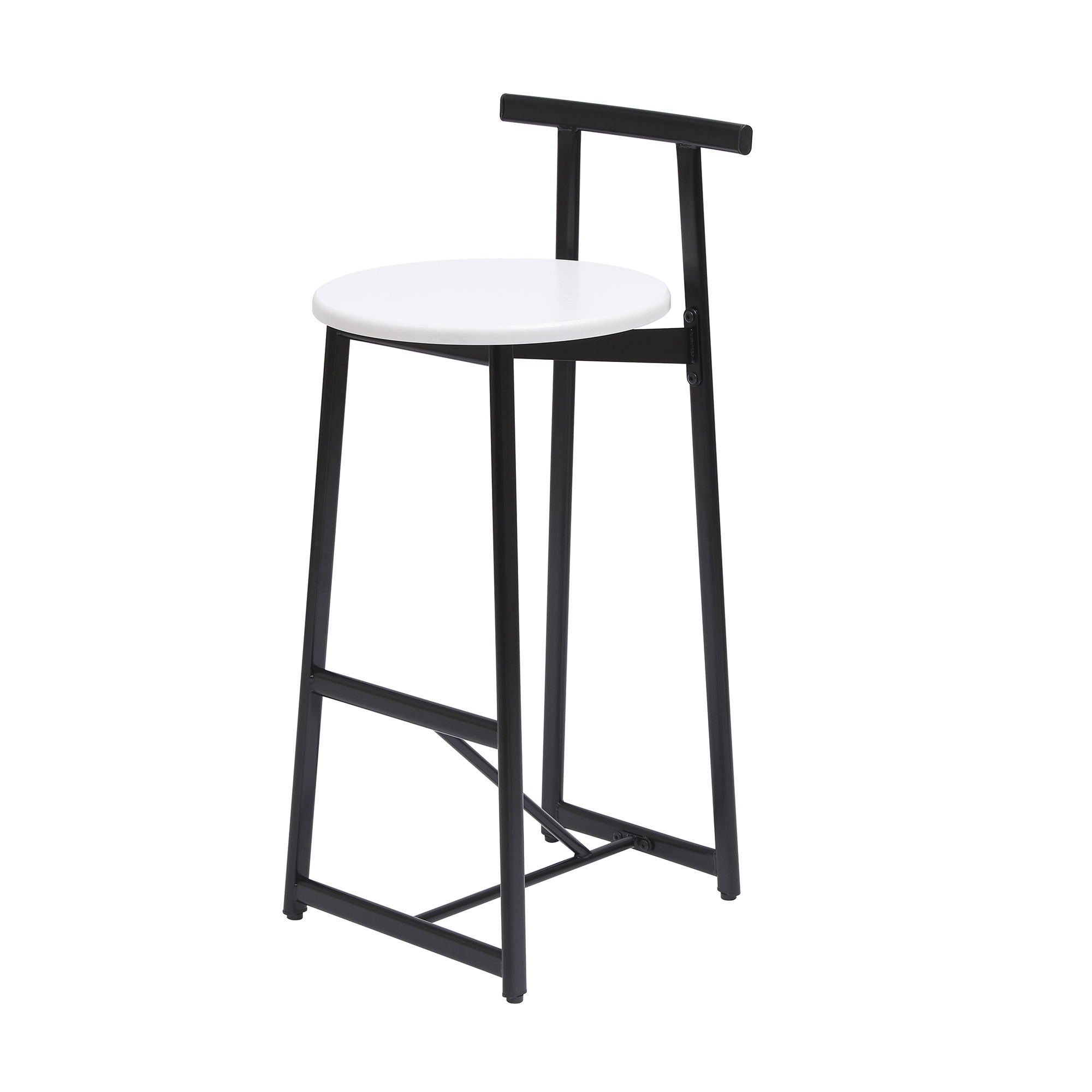Modern Bar Stools With Backrest For Kitchen (Set of 3) by HouseOfZazla