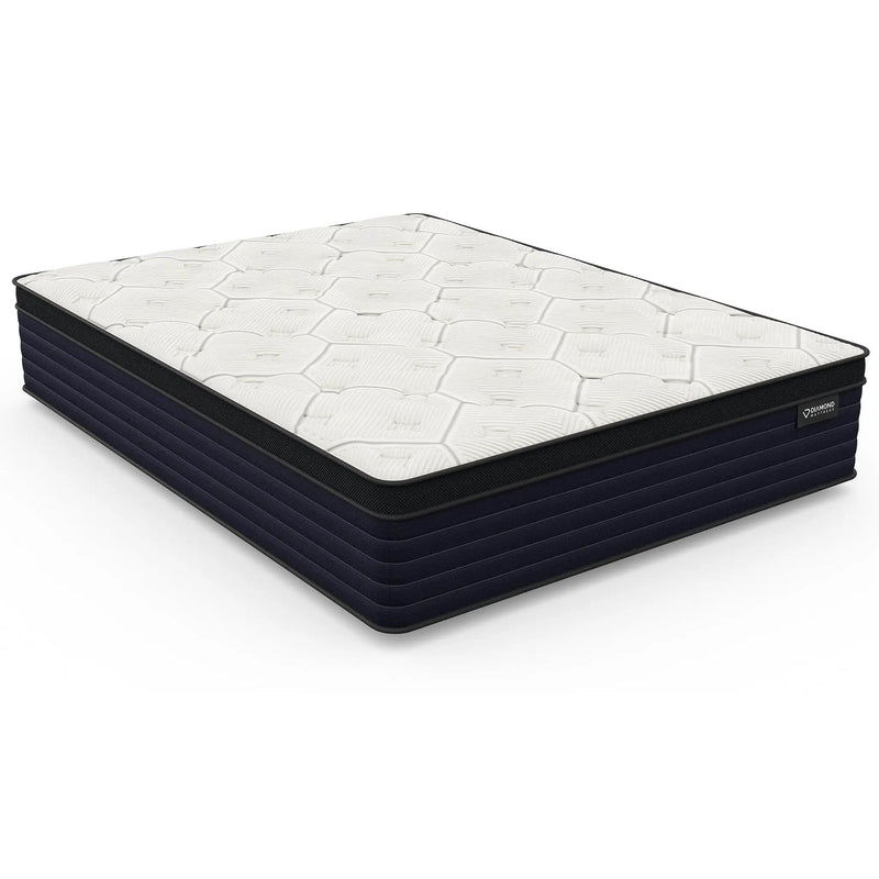Diamond Cleo Cool Copper Memory Foam Hybrid Mattress - Queen 14" Firm by HouseOfZazla