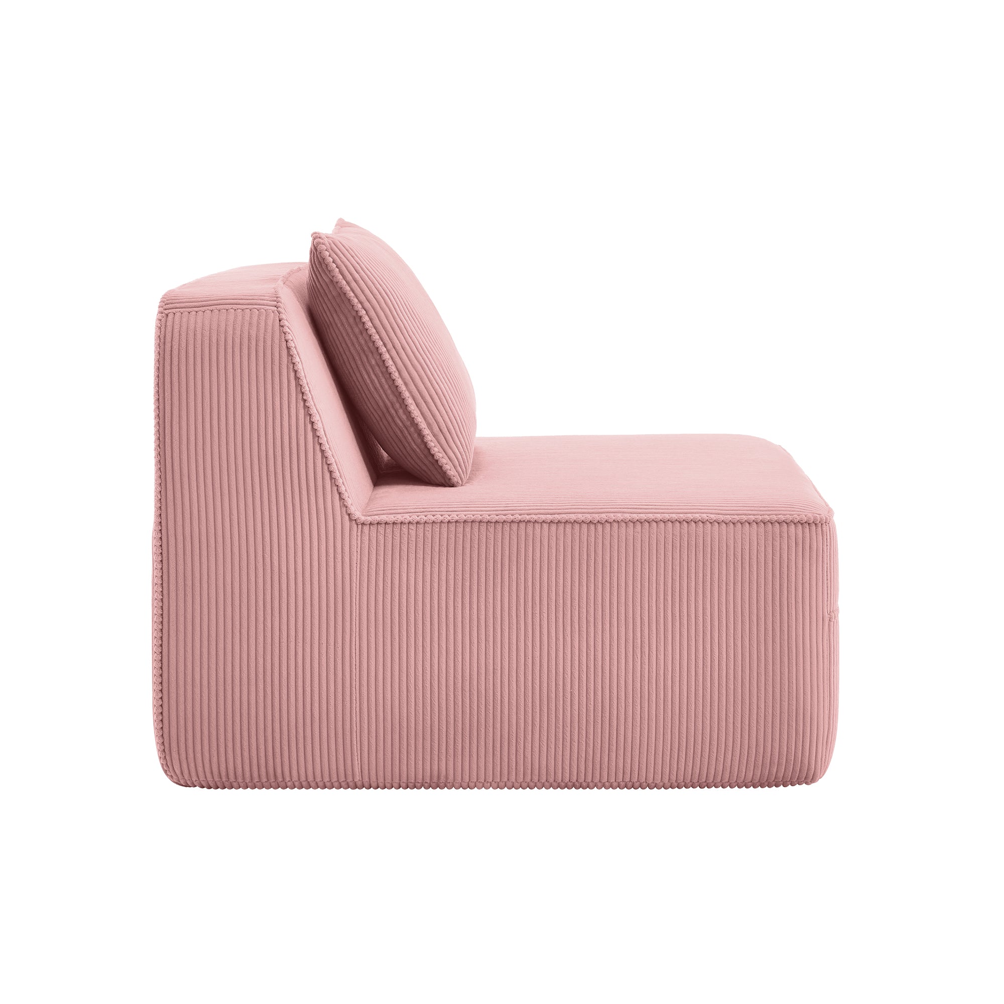 Armless Sofa With Pillow - Pink by HouseOfZazla