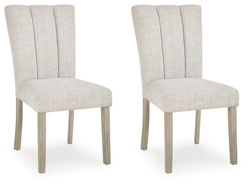 Larawyn - Dining Upholstered Side Chair (Set of 2) - Bisque by Unique Piece Furniture