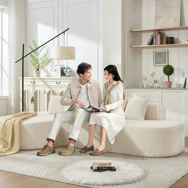 Boneless Couches for Living Room - White, photo 2 of 10