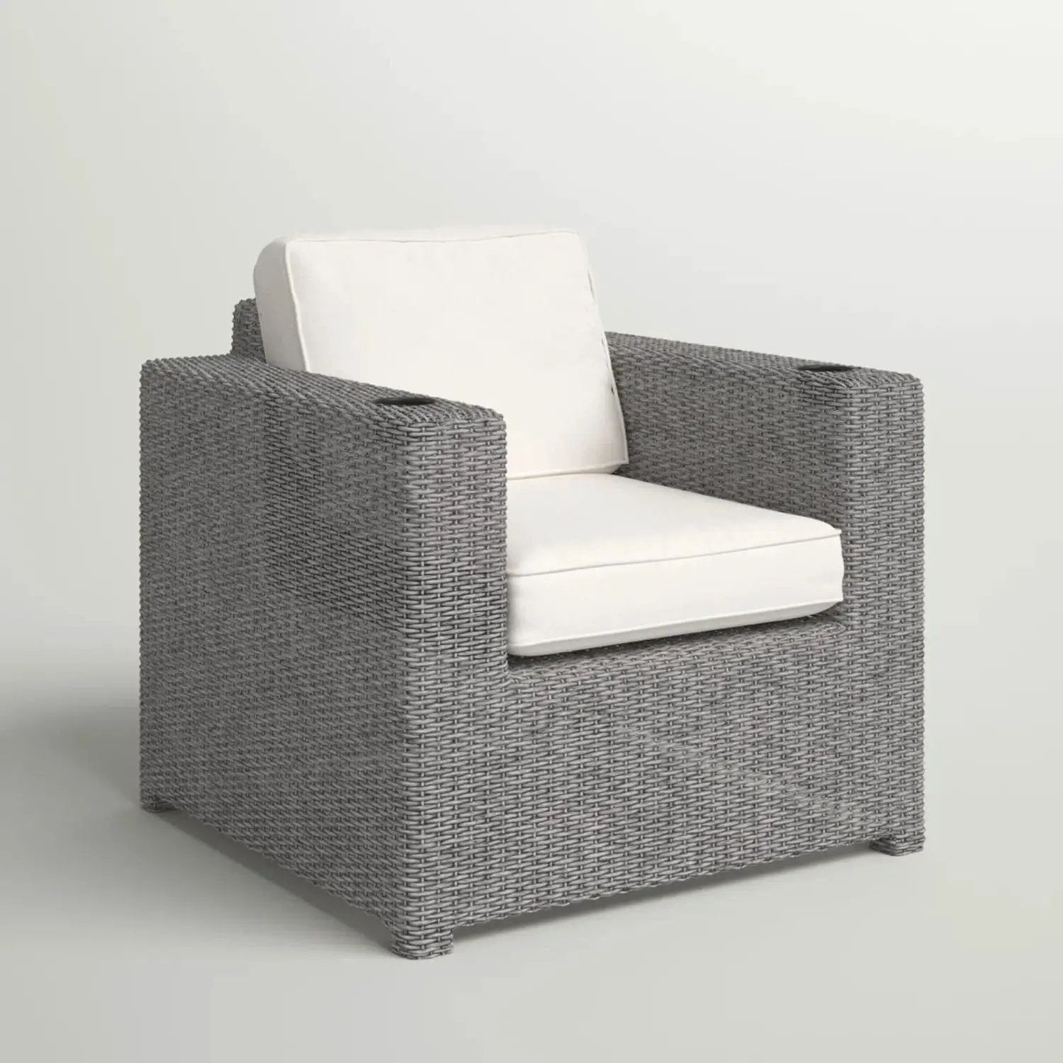 Aviara - Outdoor Club Chair Timeless Comfort With Plush Cushions - Gray Mix by Unique Piece Furniture