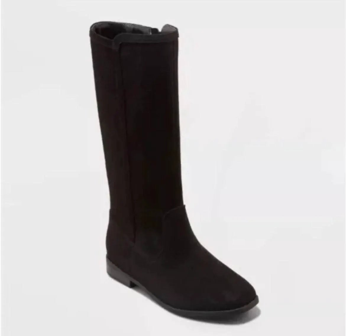 Cat & Jack Mylah Black Tall Kids Boots New Black Boots by Selzalot