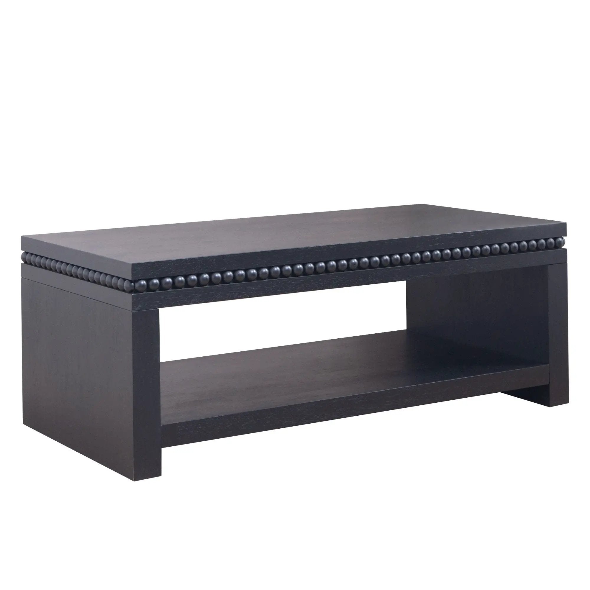 Modern Coffee Table With Beaded Trim by HouseOfZazla
