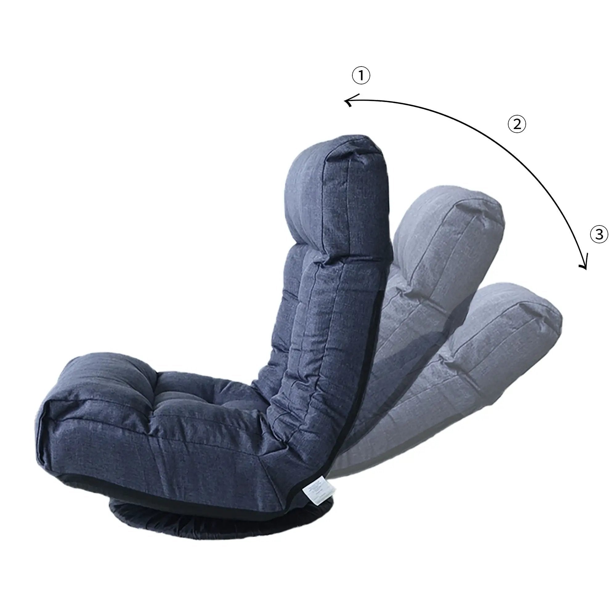 Adjustable Japanese Reclining Floor Chair Sofa With Metal Frame For Living Room by Unique Piece Furniture