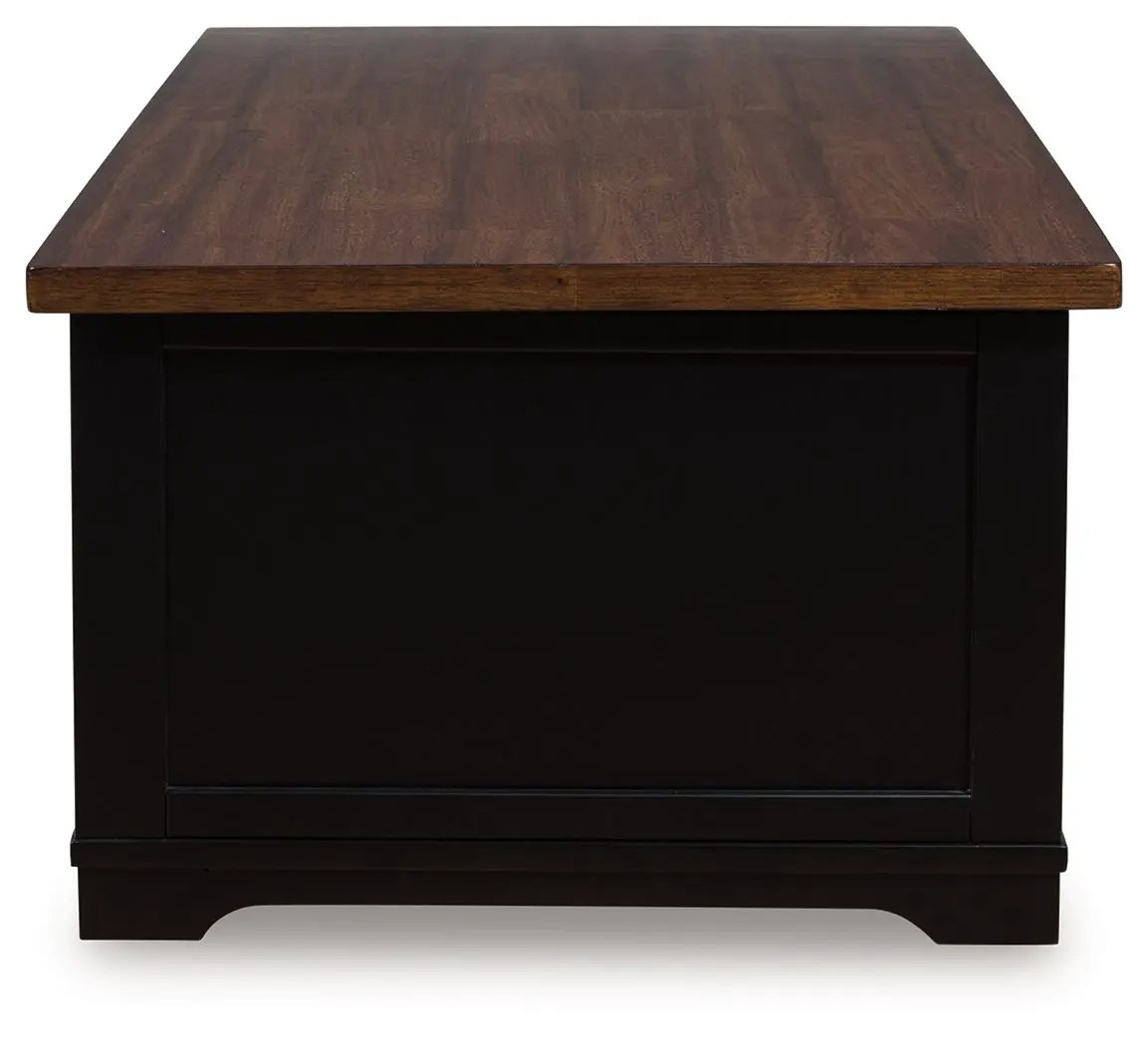 Wildenauer - Lift Top Cocktail Table - Brown / Black by Unique Piece Furniture