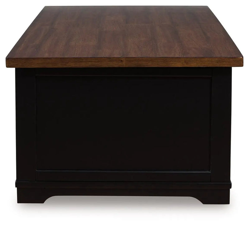Wildenauer - Lift Top Cocktail Table - Brown / Black by Unique Piece Furniture