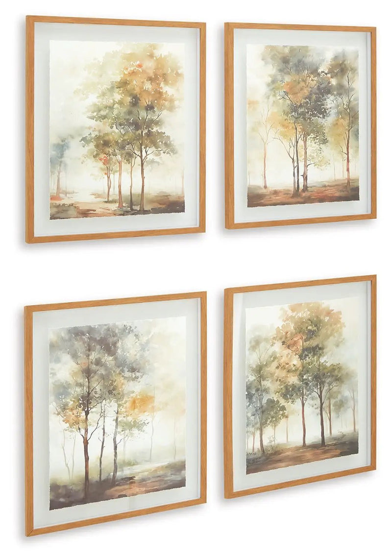 Bryneford - Wall Art Set (Set of 4) - Multi by Unique Piece Furniture