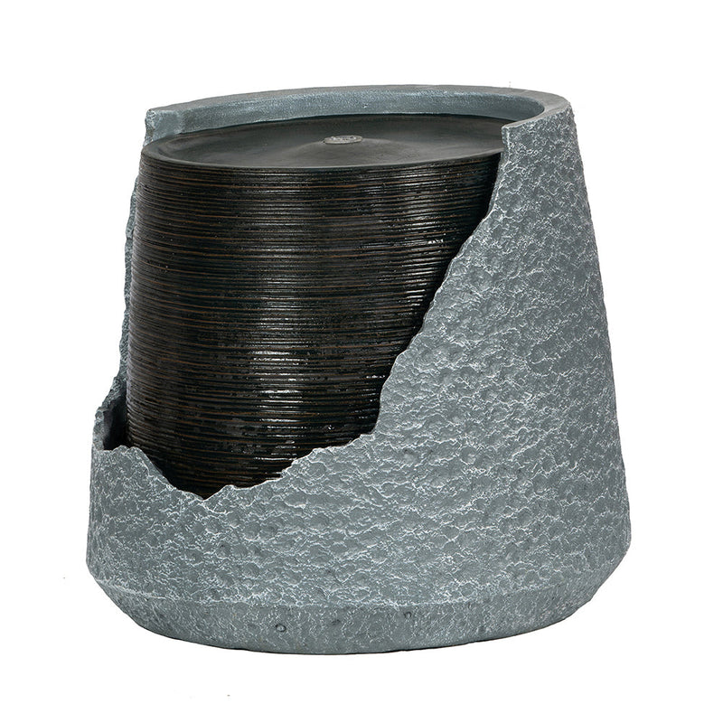 Resin Cut Away Urn Outdoor Water Fountain 18 Inch, photo 2 of 6