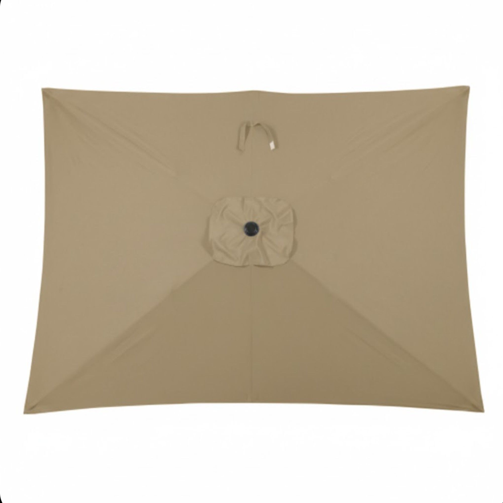Rectangular Patio Umbrella With Crank Tilt, Polyester UV-Resistant Canopy by HouseOfZazla