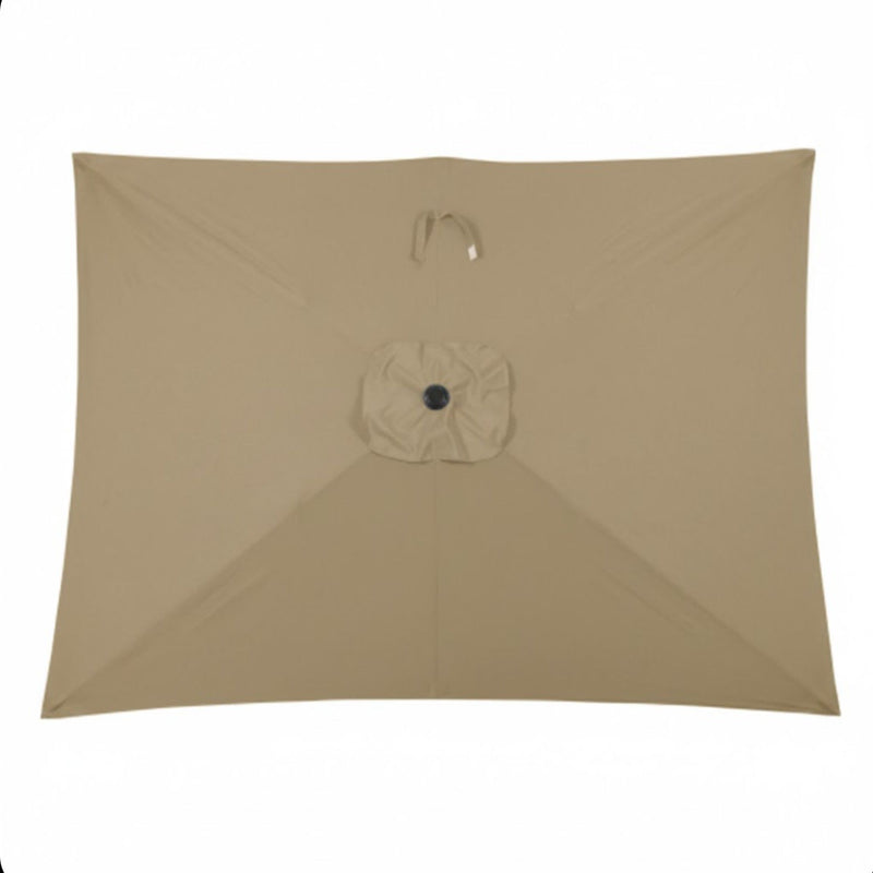 Rectangular Patio Umbrella With Crank Tilt, Polyester UV-Resistant Canopy by HouseOfZazla
