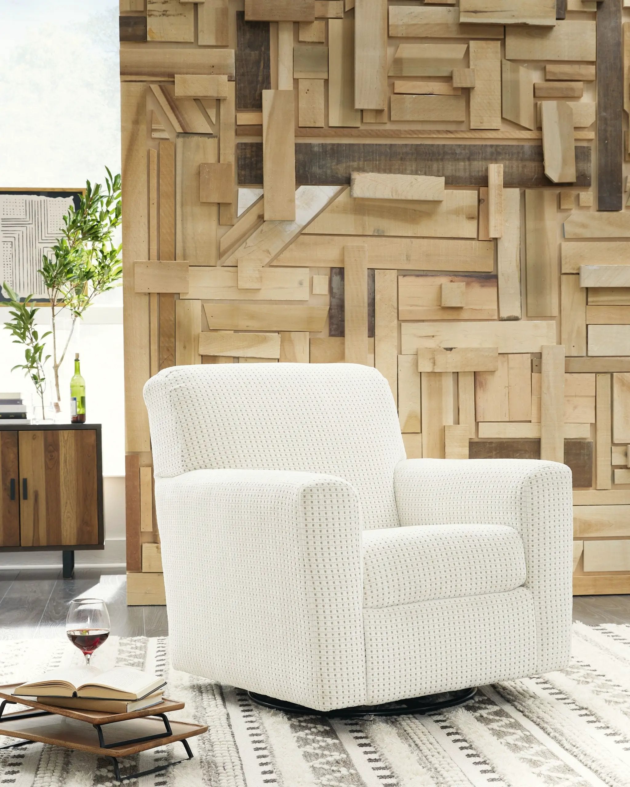 Herstow - Swivel Glider Accent Chair by Unique Piece Furniture