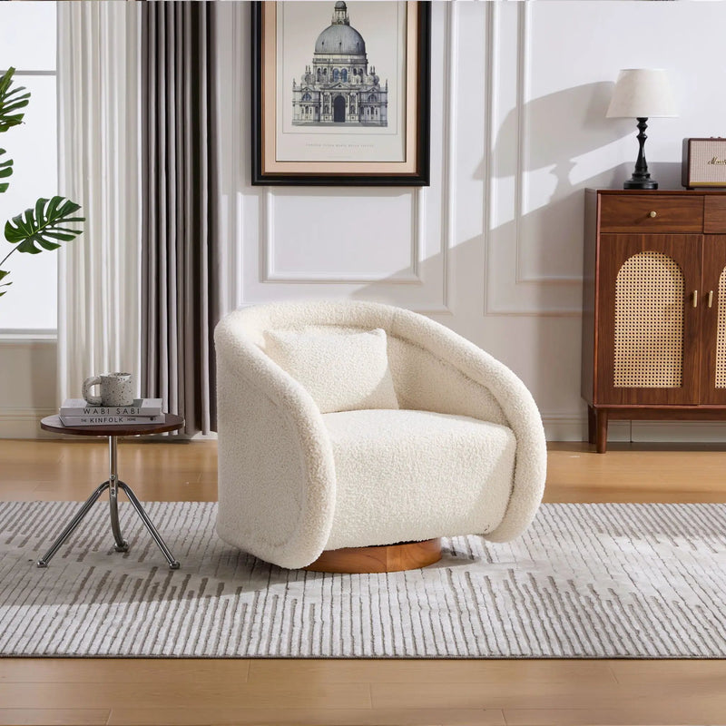 Swivel Accent Chair With 360 Degree Rotating by HouseOfZazla