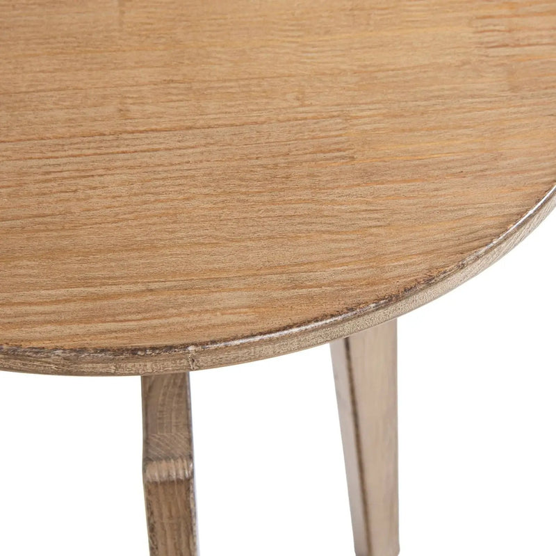 Carmel - Round Side Table - Antique Brown by HouseOfZazla