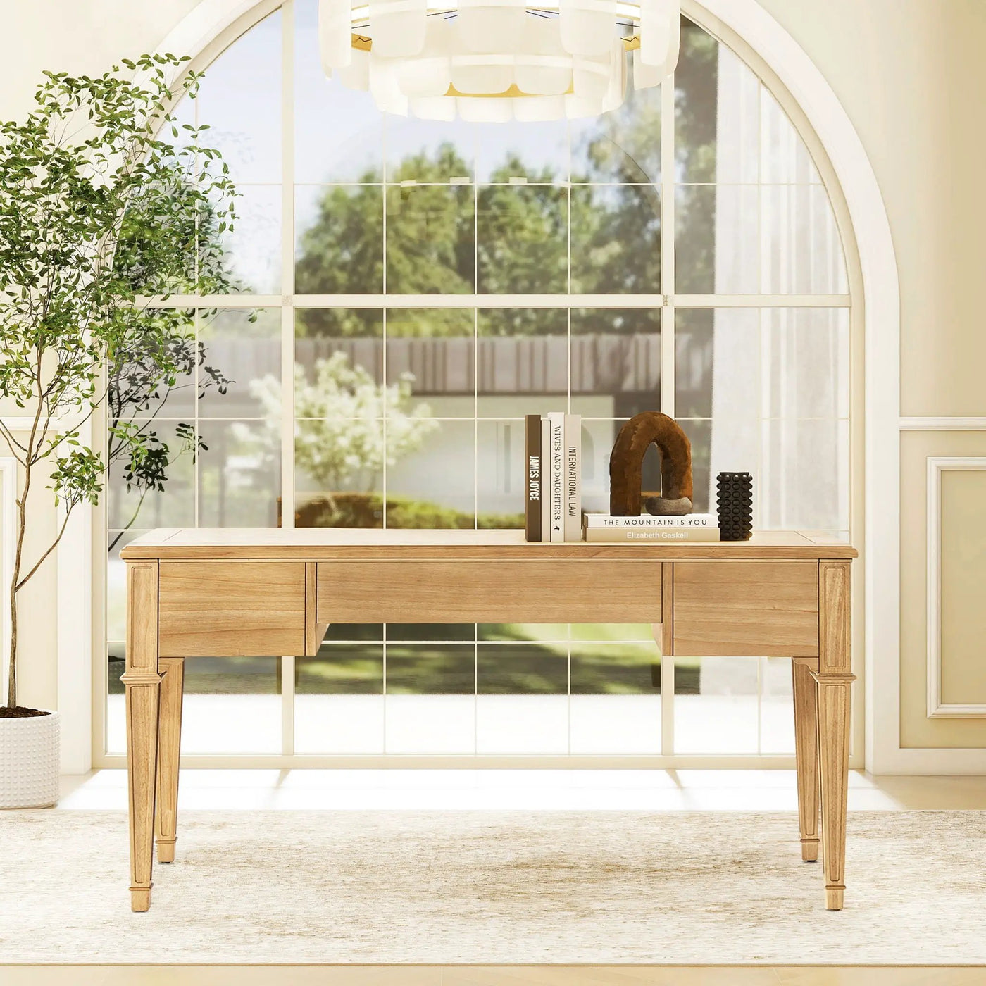 Dauphin - 3 Drawer Executive Desk by HouseOfZazla
