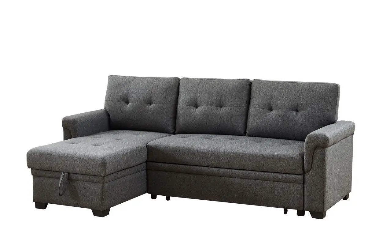 Destiny - Reversible Sleeper Sectional Sofa With Storage Chaise by Unique Piece Furniture