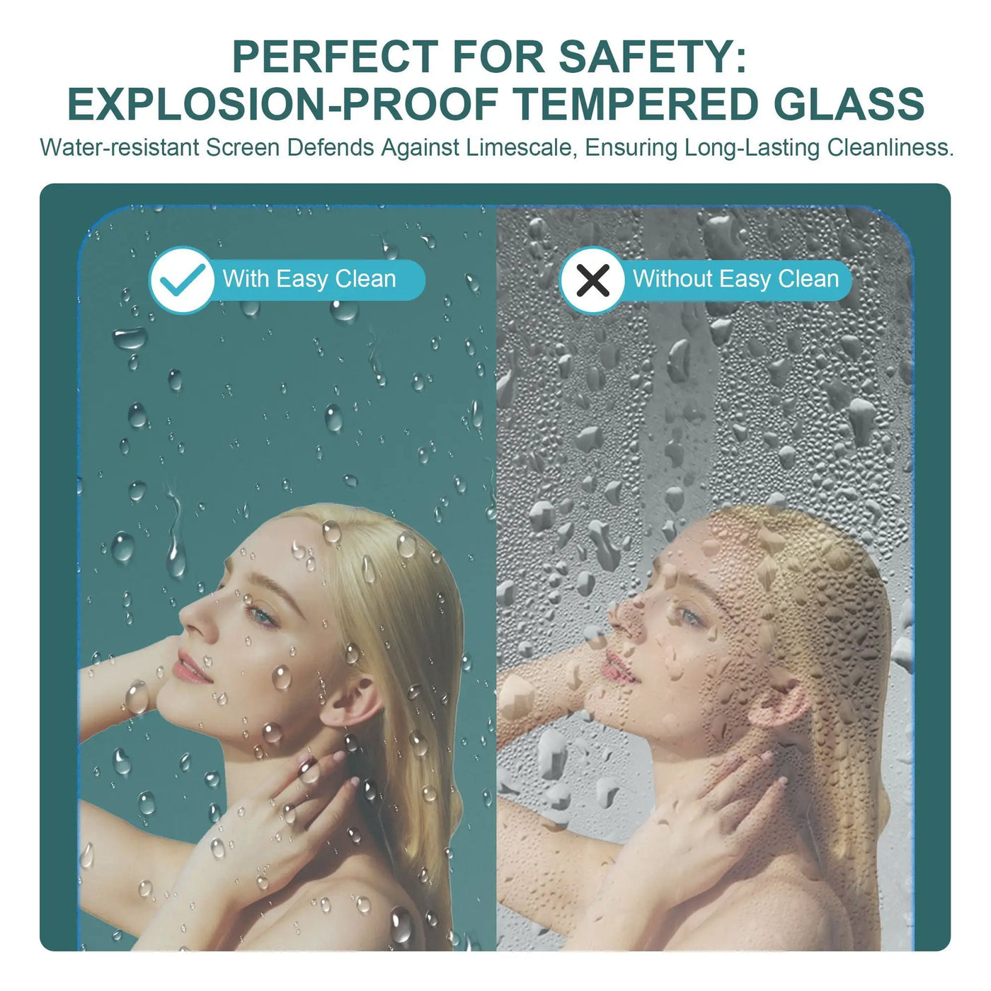 Fold Frameless Shower Door With Tempered Glass by HouseOfZazla