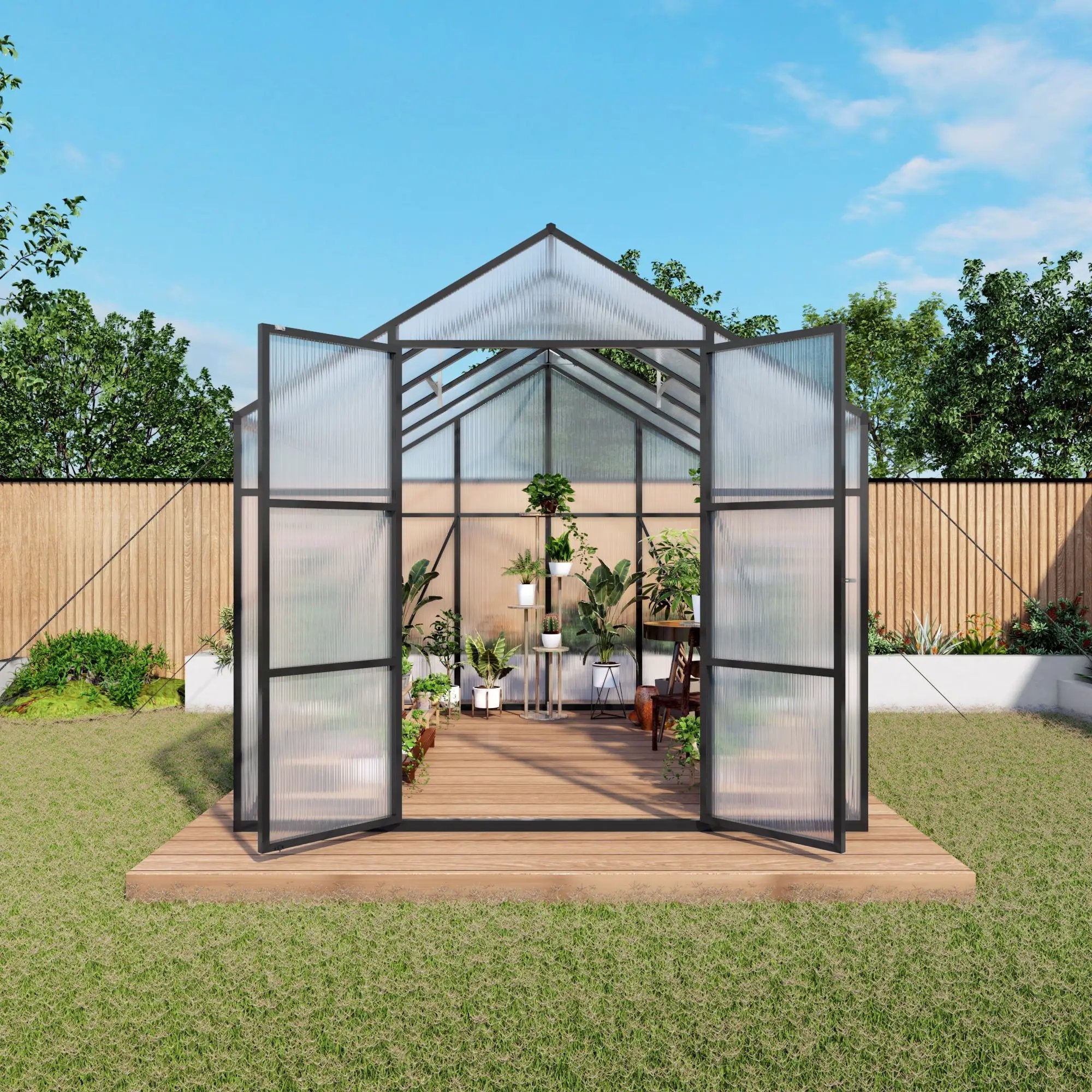 Gain Height Windproof house All Season Outdoor Garden Shelter by HouseOfZazla