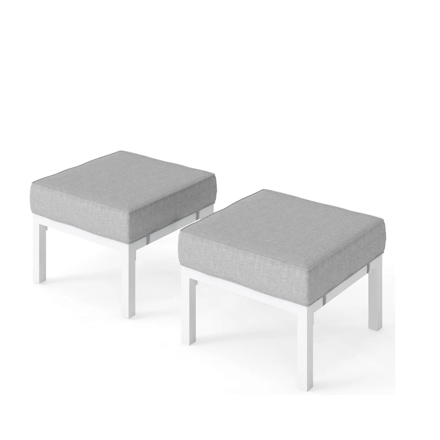 Patio Ottomans With Cushions, All-Weather Footrests (Set of 2) by HouseOfZazla