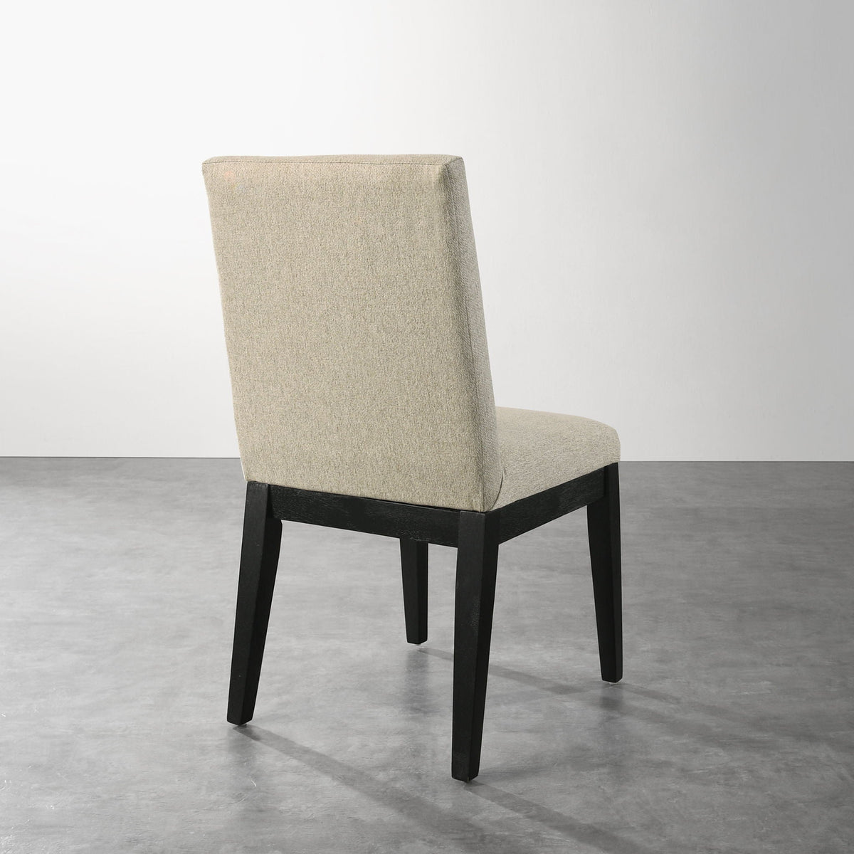 Contemporary Solid Wood Dining Chairs with Plush Upholstery - Beige (Set of 2), photo 2 of 11