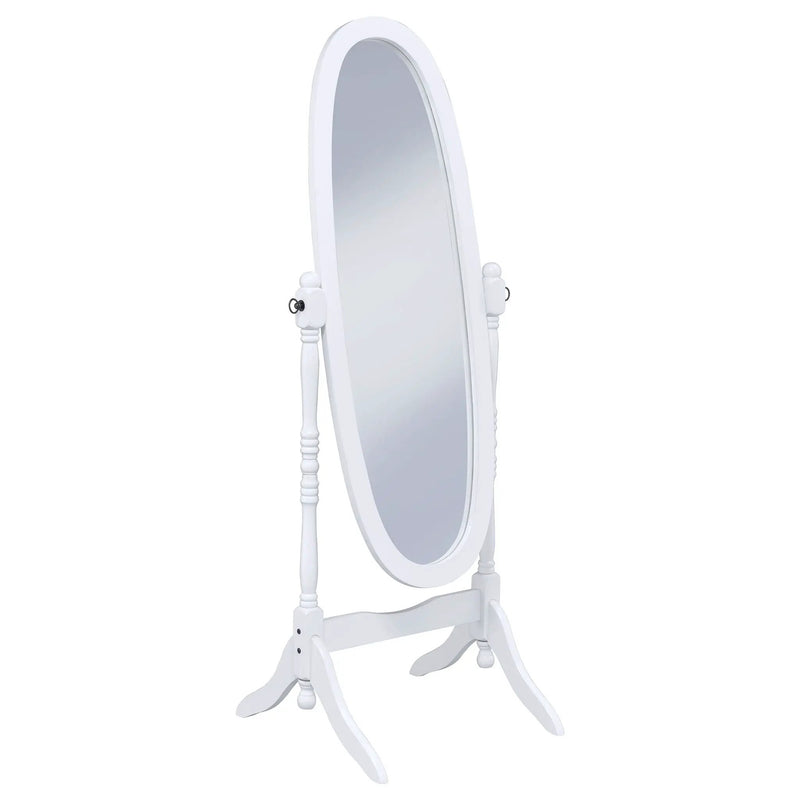 Foyet Wood Adjustable Full Length Cheval Mirror White by Unique Piece Furniture
