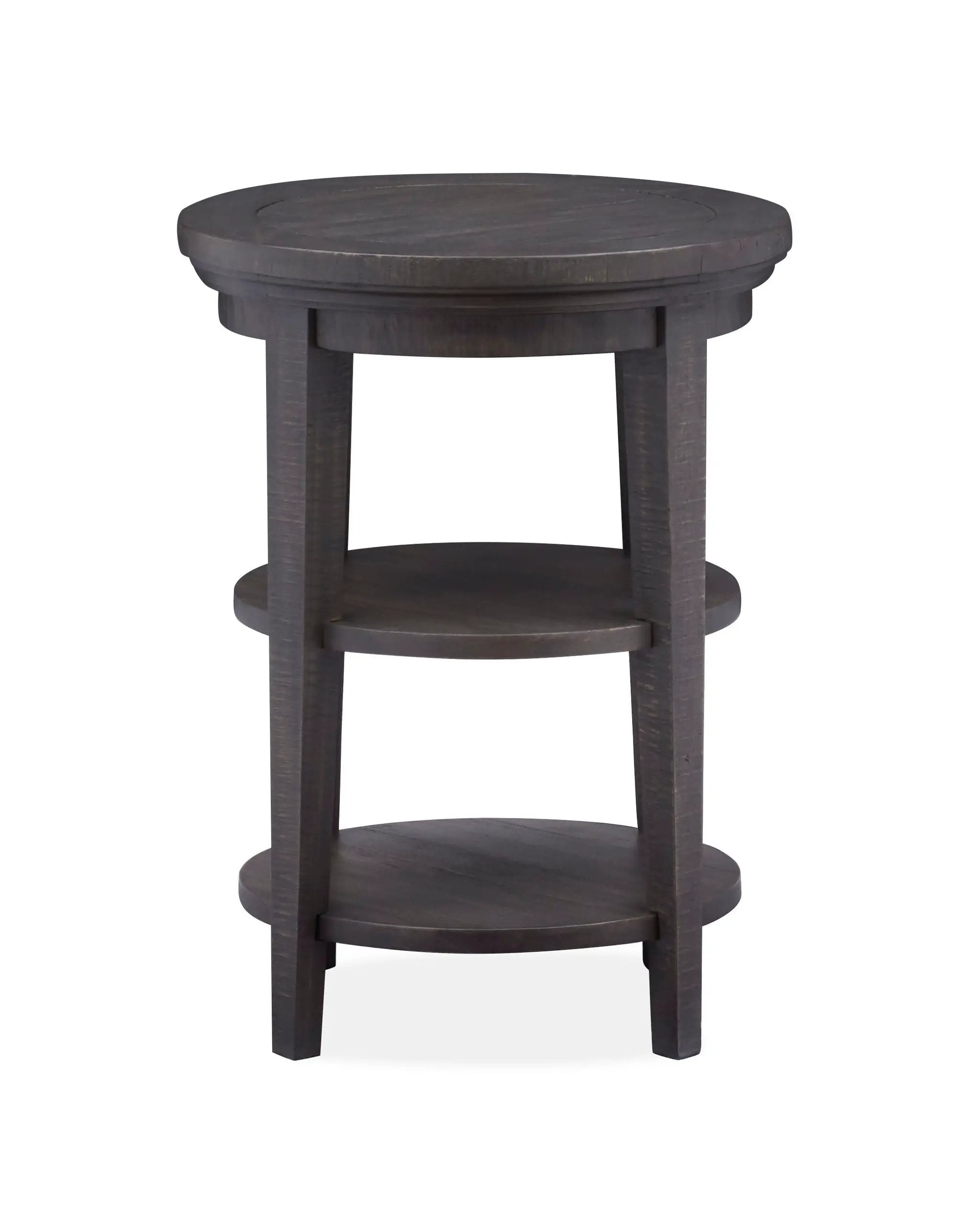 Westley Falls - Round Accent End Table - Graphite by Unique Piece Furniture