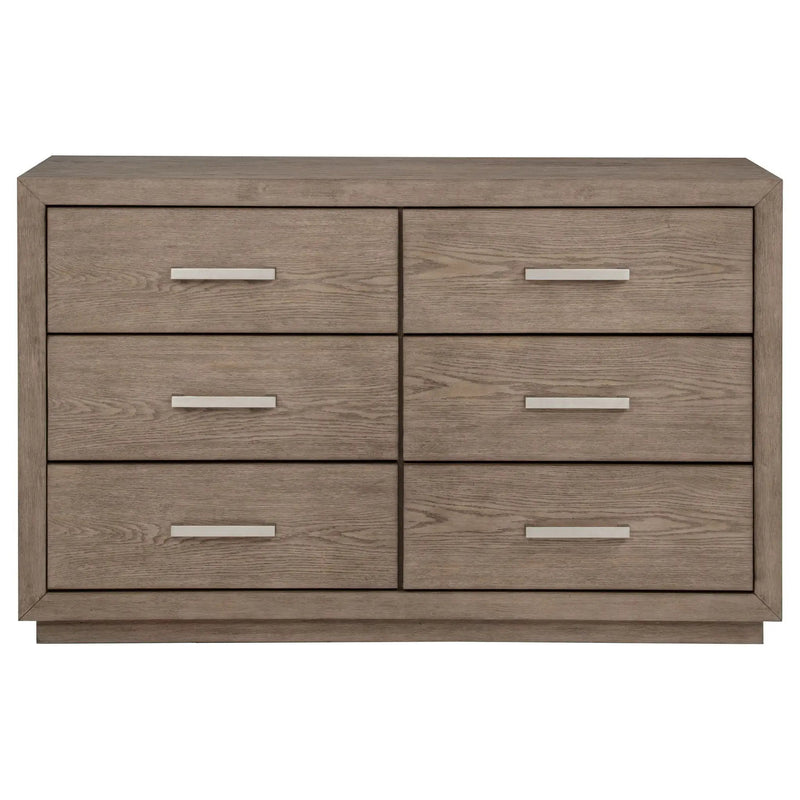 Kenora 6-drawer Dresser Barley Brown by Unique Piece Furniture