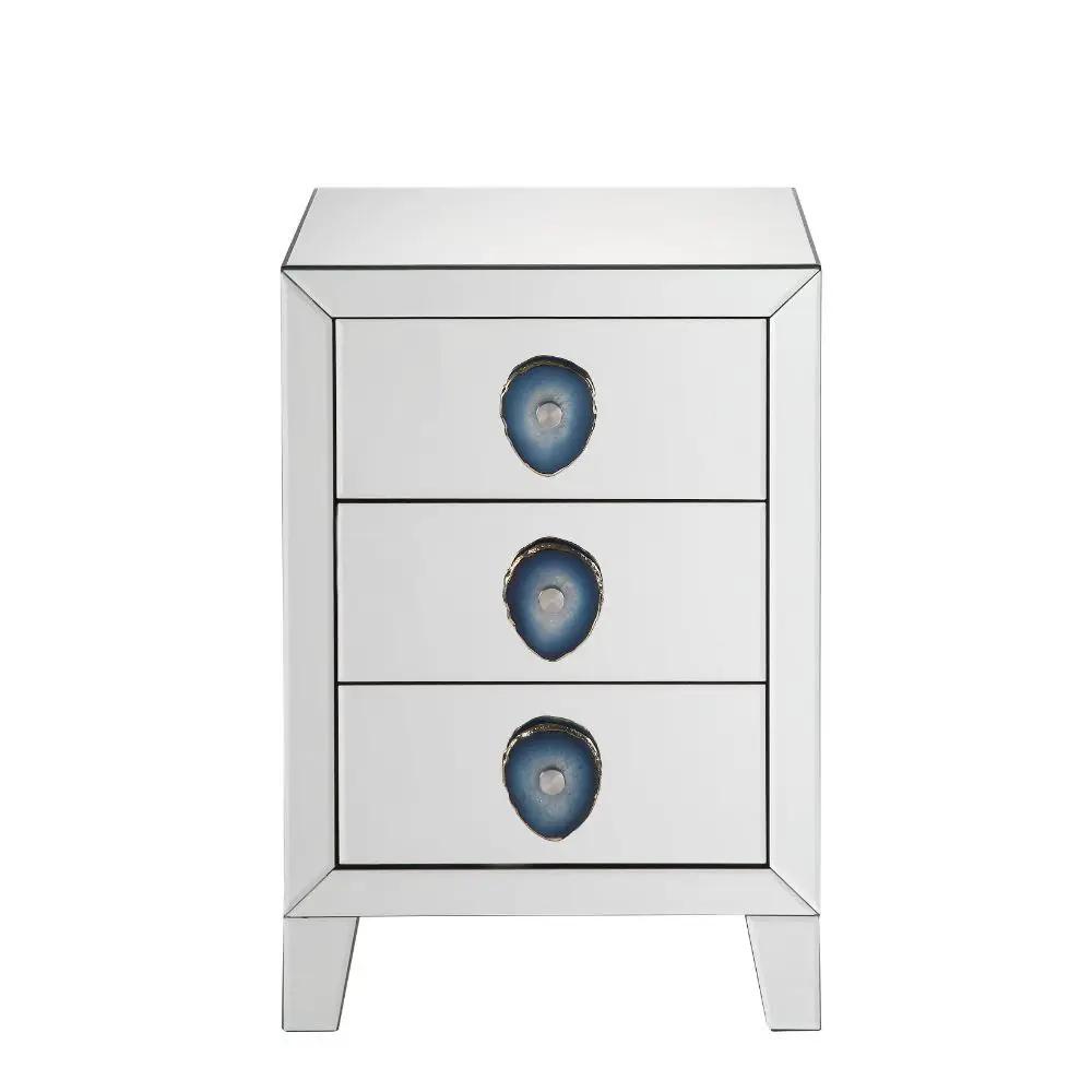 Filip - Accent Table - Mirrored & Faux Agate by Unique Piece Furniture
